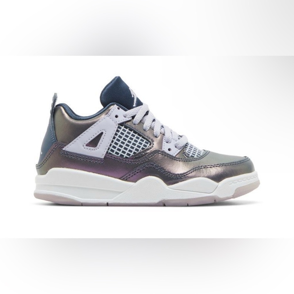 Nike Air Jordan 4 Retro Monsoon Blue PS BQ9042-400 Youth Size 13C EUR 31